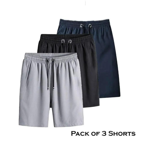 PREMIUM PACK OF 3 SPANDEX STRETCHABLE SHORTS